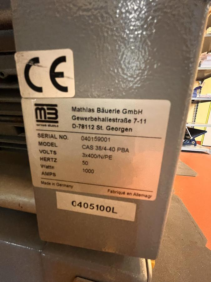 Gebraucht Falzmaschine MB Bäuerle CAS 38 / 4