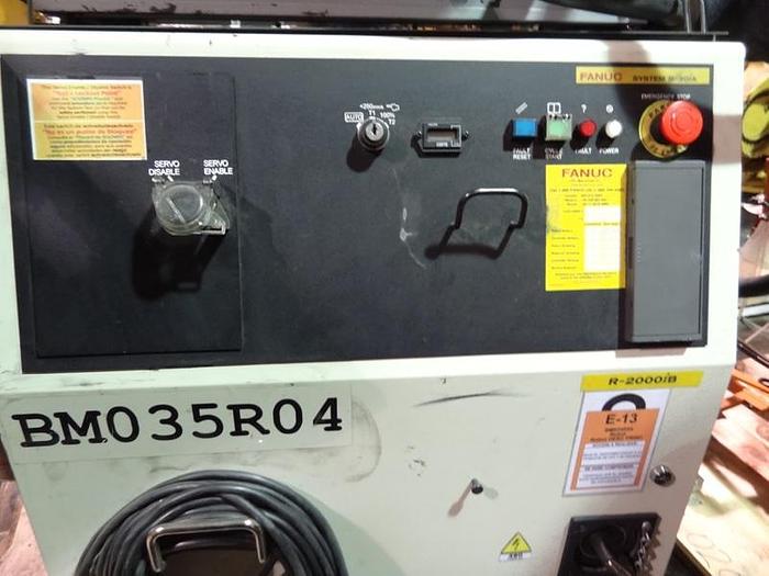 Used FANUC R2000iB/210F 6 AXIS CNC ROBOT W/R30iA CONTROLS/ SPOT WELDING ARO SERVO GUN