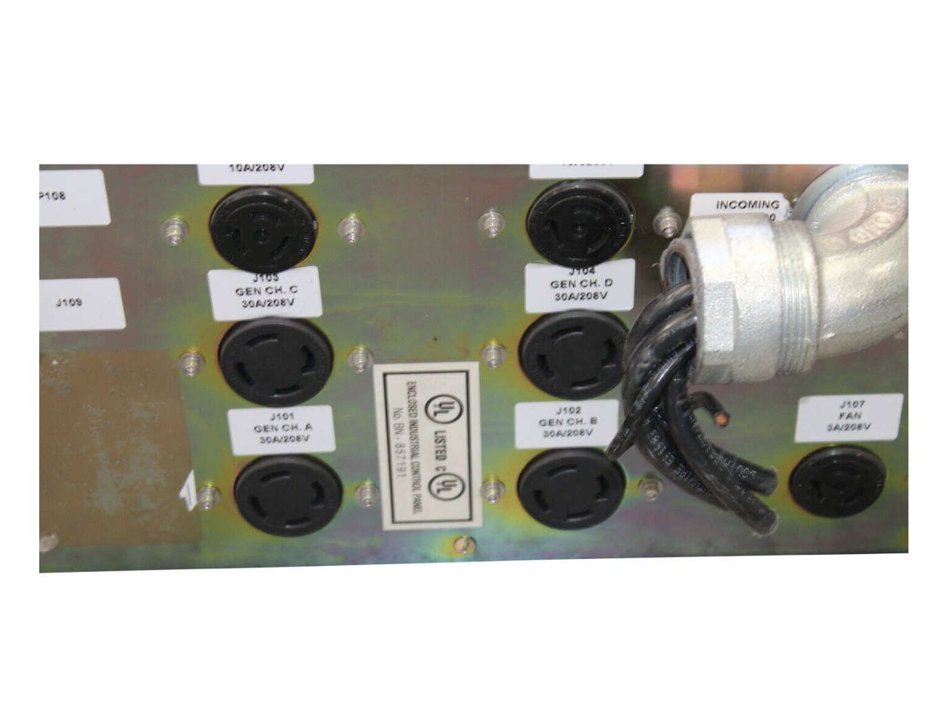 Used AC Distribution Box INDUSTRIAL CONTROL PANEL BN-857191