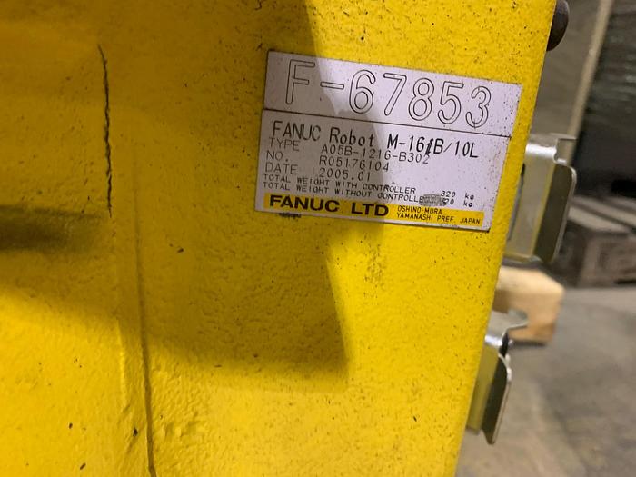 Used FANUC M16iB/10L 6 AXIS CNC ROBOT WITH RJ3iB CONTROLLER 10KG X 1,885 mm REACH