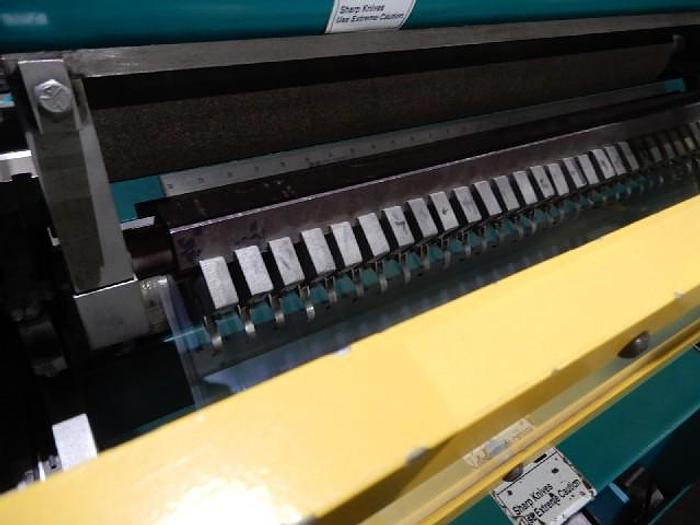 Used 30" WIDE DUSENBERY 635 DUPLEX SLITTER REWINDER 1" SLITS