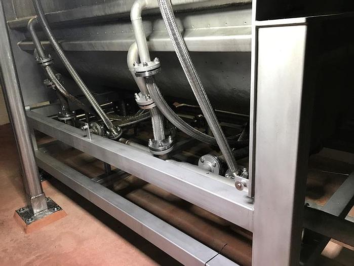 Used 160 CU. FT. BLENTECH RIBBON/PADDLE MIXER - 316 S/S - JACKETED