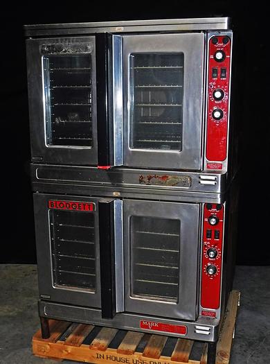 Used BLODGET ELECTRIC DOUBLE-STACKED CONVECTION OVEN, MODEL MARK-V-III