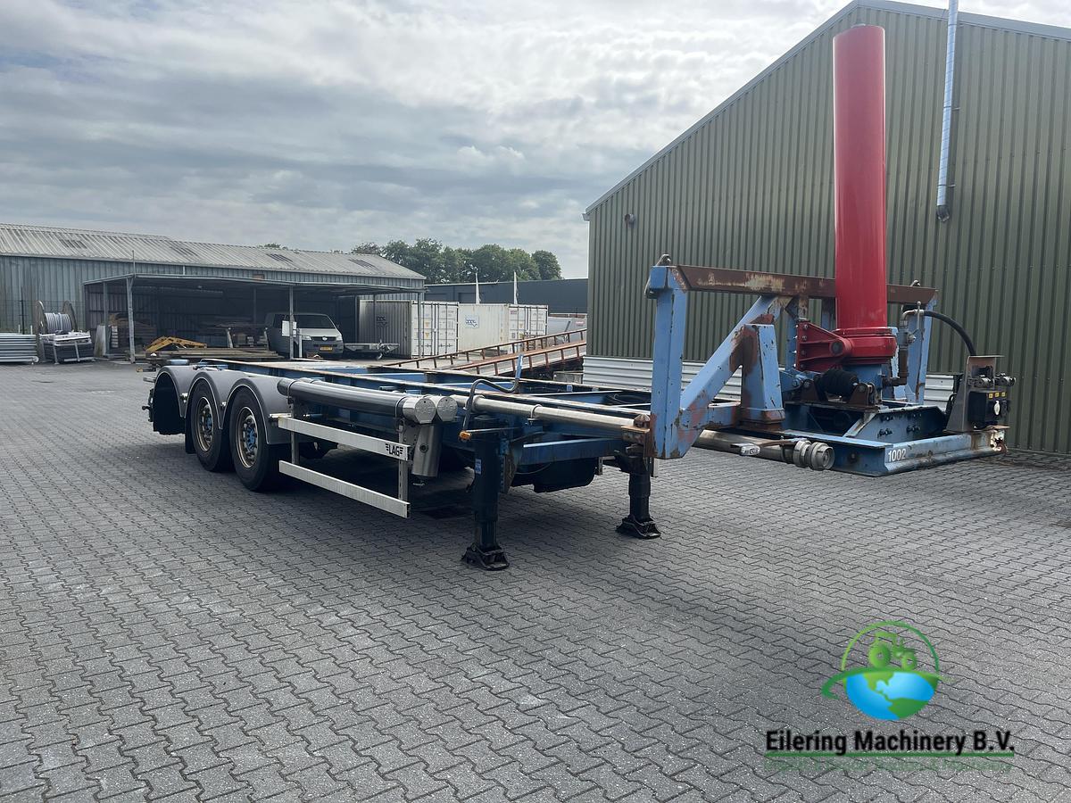 Used Schmitz Cargobull, Fruehauf container chassis, LAG tipper chassis