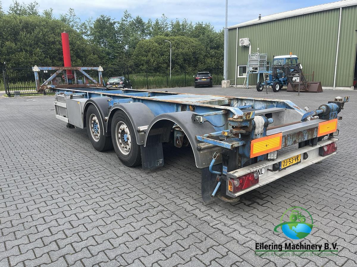 Used Schmitz Cargobull, Fruehauf container chassis, LAG tipper chassis