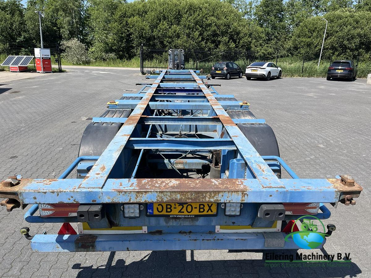 Used Schmitz Cargobull, Fruehauf container chassis, LAG tipper chassis