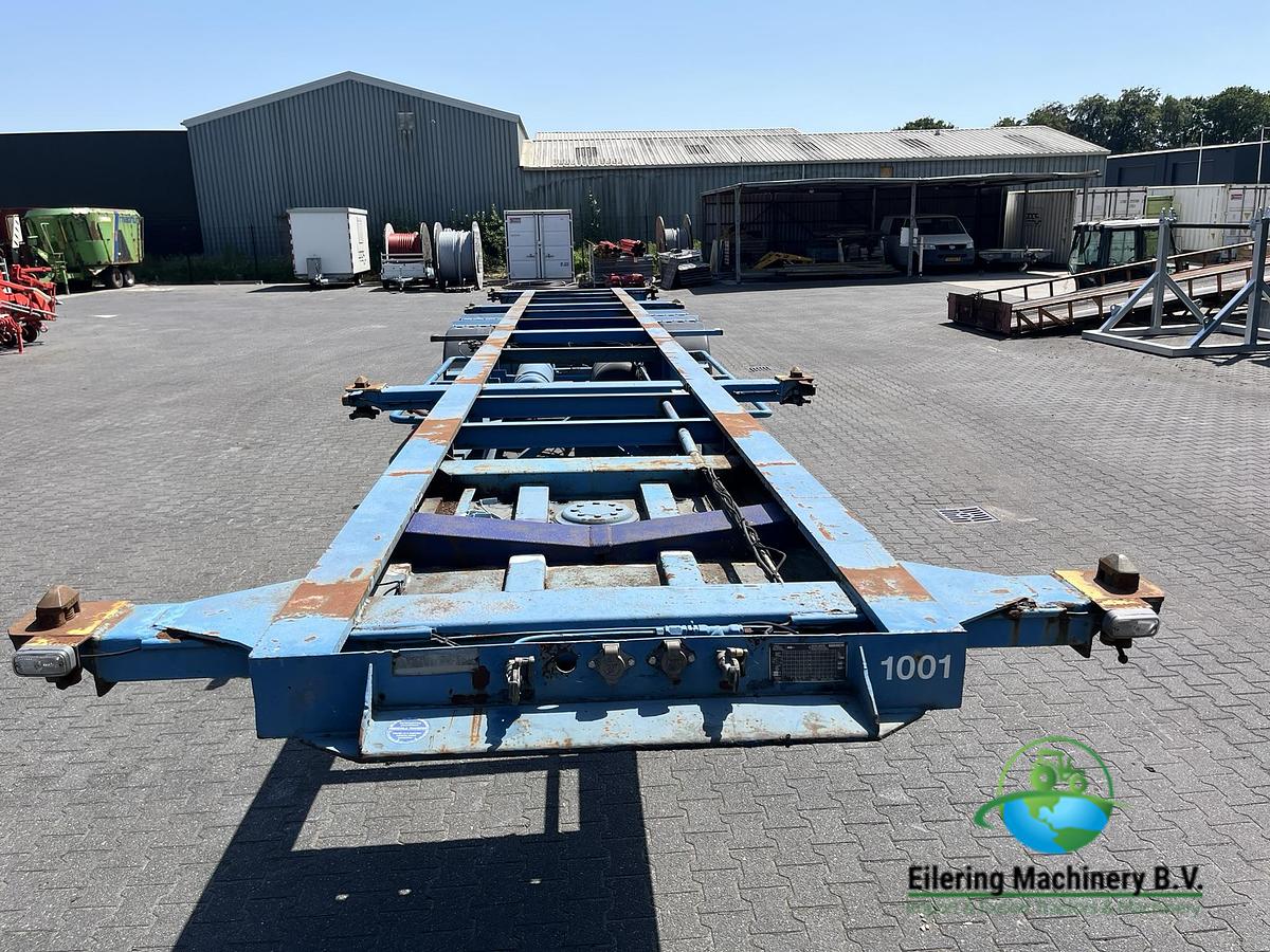 Used Schmitz Cargobull, Fruehauf container chassis, LAG tipper chassis