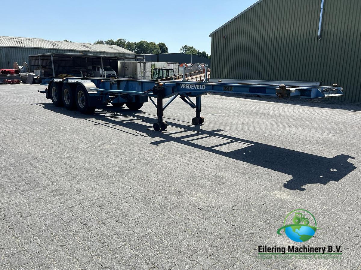 Used Schmitz Cargobull, Fruehauf container chassis, LAG tipper chassis