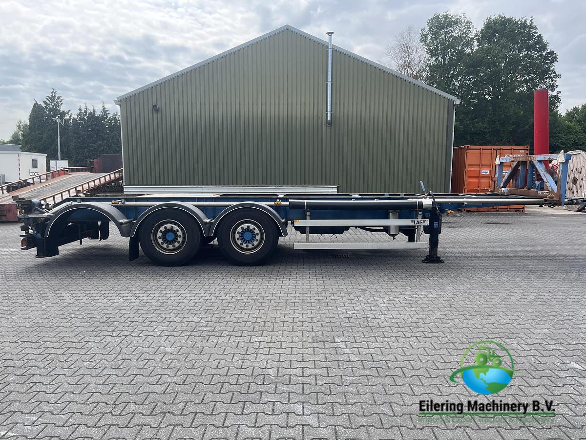 Used Schmitz Cargobull, Fruehauf container chassis, LAG tipper chassis