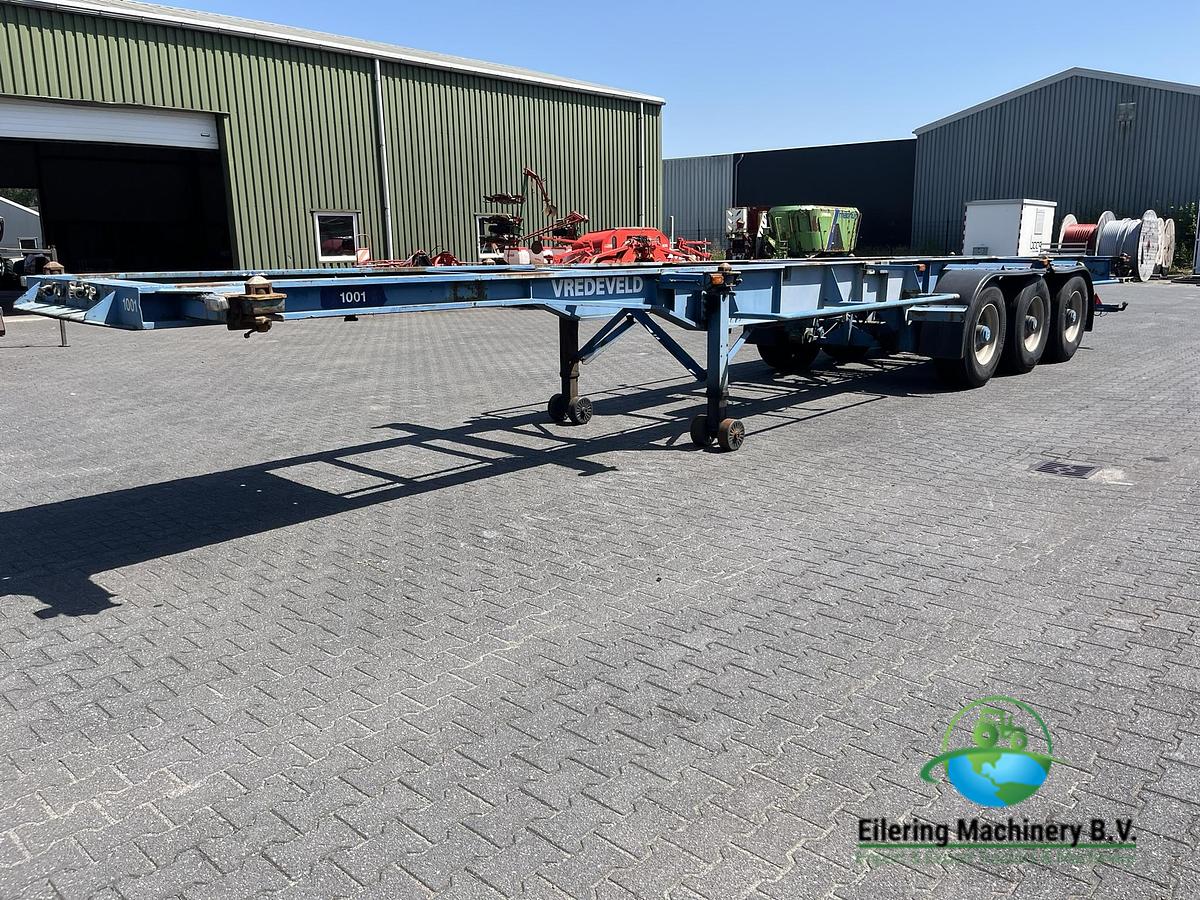 Used Schmitz Cargobull, Fruehauf container chassis, LAG tipper chassis
