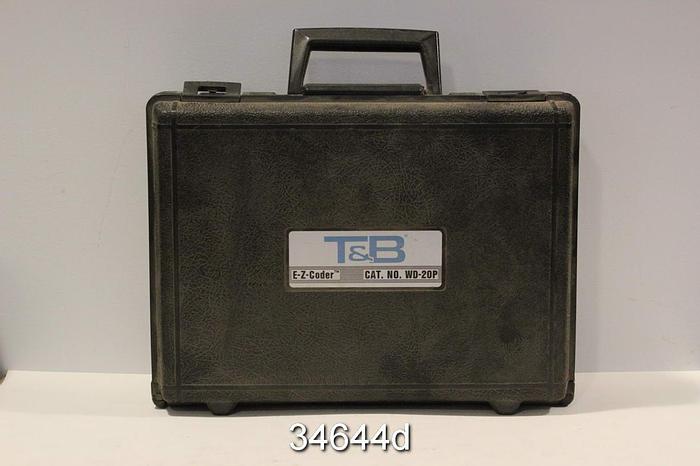 Used Thomas and Betts E-Z-Coder WD-20P Wire Marker Printer #34644