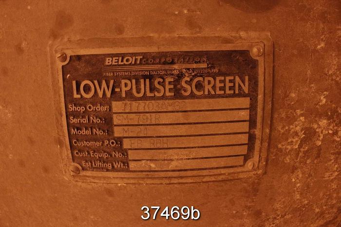 Used Beloit M24 Pressure Screen #37469