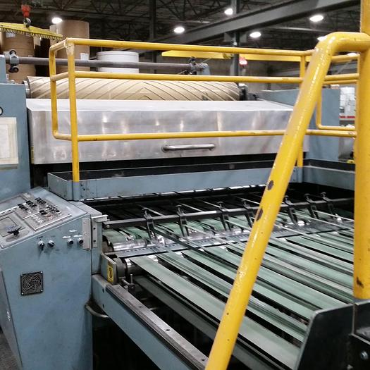 Used 88" CLARK AIKEN MODEL KSS1006 ROTARY KNIFE SHEETER UPGRADED 1992