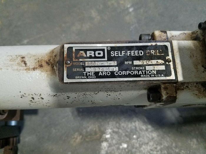 Used Aro Self Feed Drill Model 8660 7 3 Automatic Pneumatic Drilling Machine