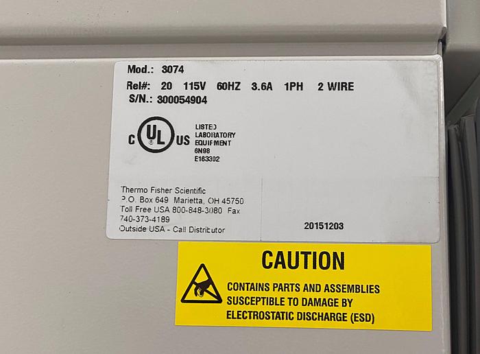 Used VWR 3074 Symphony CO2 Incubator 115V 60Hz