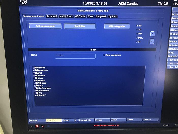 Used GE Vivid E9 Ultraschallsystem mit 2x Sonden , Sony Drucker, DVD Recorder, EKG Kabel