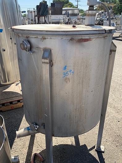 150 Gallon Vertical Stainless Steel Tank
