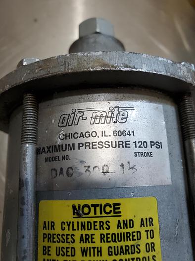 Used Air-Mite DAC300 Air Cylinder 1.5 Stroke (BRB2)
