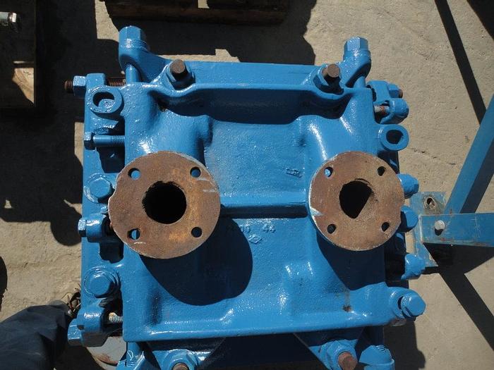 Used Heat Exchanger, Block, Graphite, 50 SF, 75 PSI, 4" In/Out, A #S741623