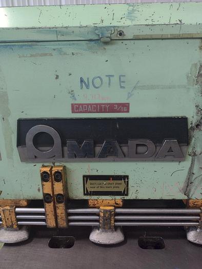 Used Amada 6.5' x 3/16" Mechanical Power Shear M-2045