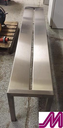 Used Stainless Steel Step Over Bench