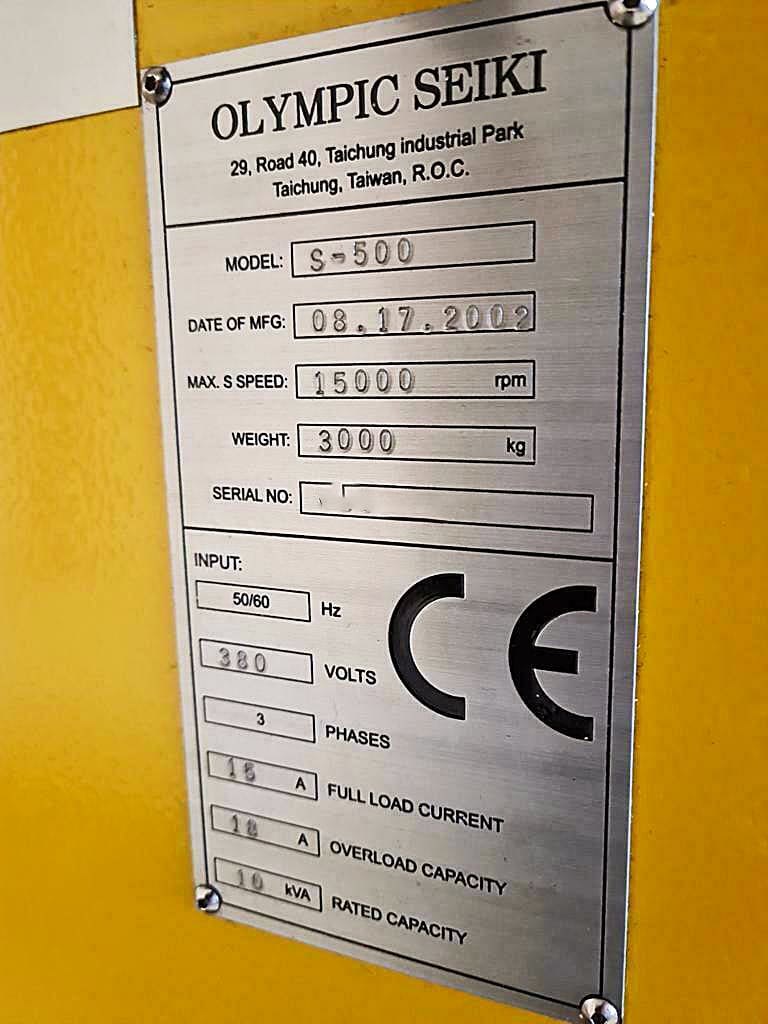 Used OLYMPIC SEIKI S-500- 2002