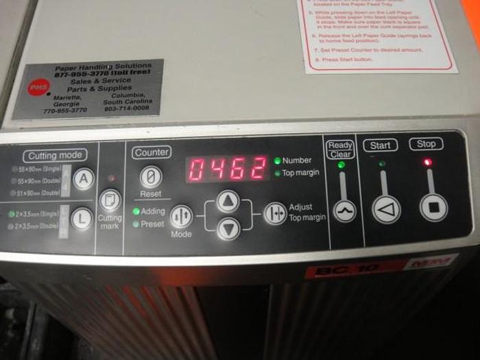 Used MBM BC-10 Business Card Slitter Video
