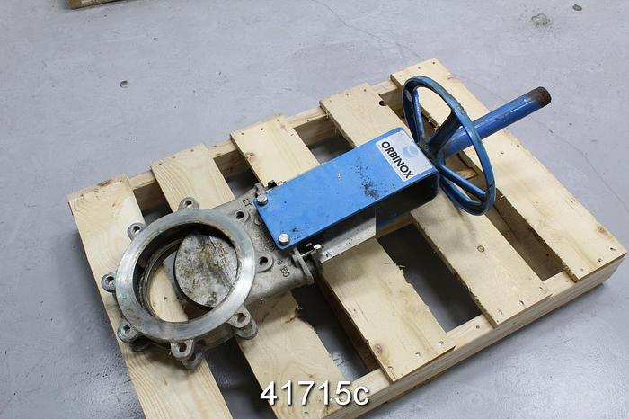 Used Orbinox 20-3636RI 8" Hand Operated Knife Gate Valve #41715