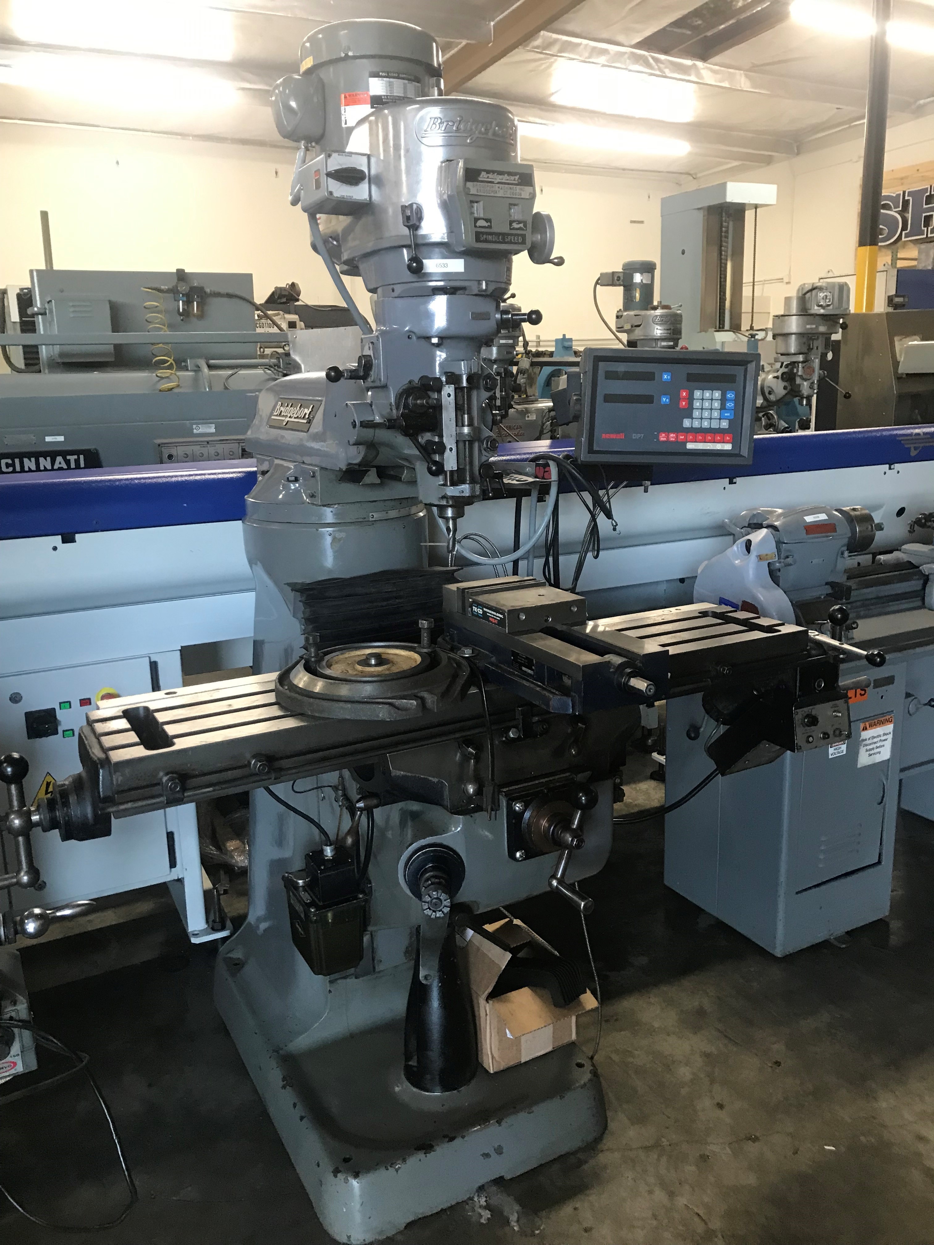 Used Bridgeport Series 1 Vertical Mill 9" x 48" #6533 #2