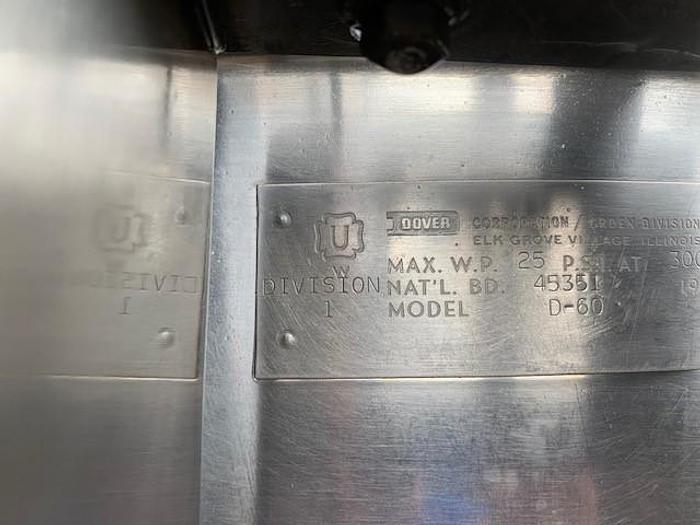 Used Groen 60 Gallon Tilting Stainless Steel Jacketed Steam Mix Kettle D-60