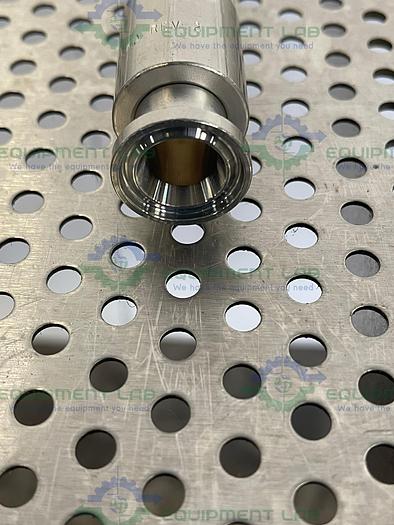 Used Pure Fit  12" Silicone Hose w/ 3/4" Sanitary Fitting to 1" Sanitary Fitting