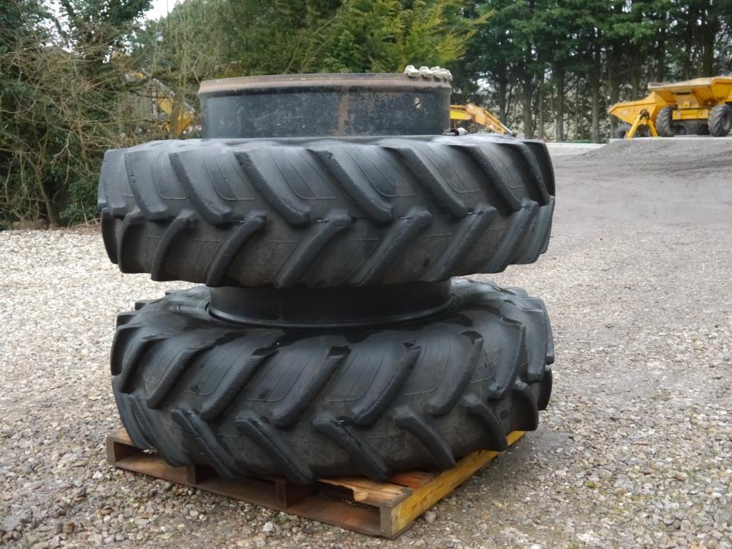 Used Pair 20.8 R42 Dual Wheels and Tyres