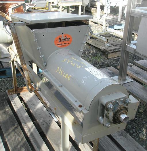 Used Mill, Pug, 19" X 15" X 14", Walker, S/st, 3/4 HP, #S736713