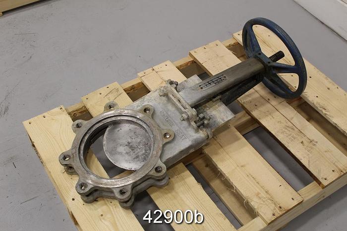 Used Dezurik 8" Hand Operated Knife Gate Valve #42900