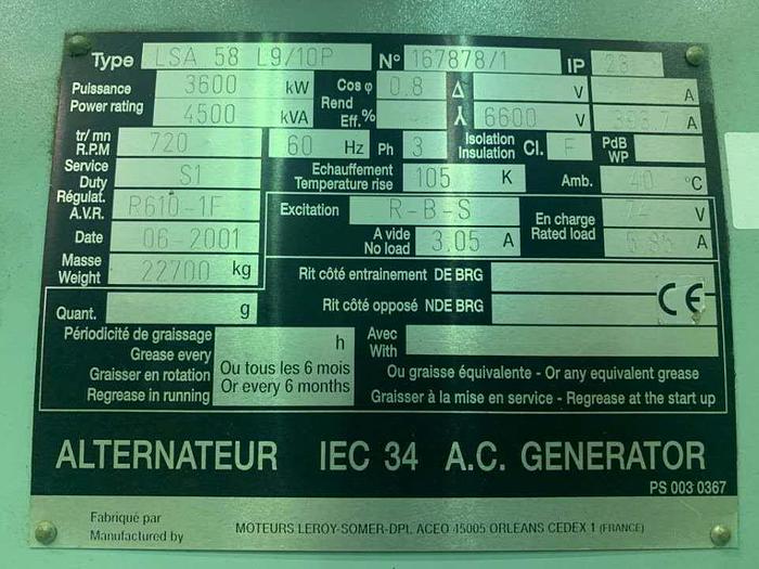 Used STX MAN 18V28/32H power plant