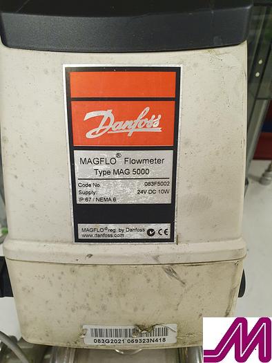 Used Danfoss Magflow MAG 6000 Flow Meter with Mag 1100 Food Head