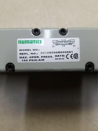 Used Numatics 353BB500M000061 Solenoid Valve 24v-dc