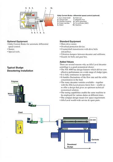 Used Alfa Laval AVNX 935B-31G (NX 4555) decanter