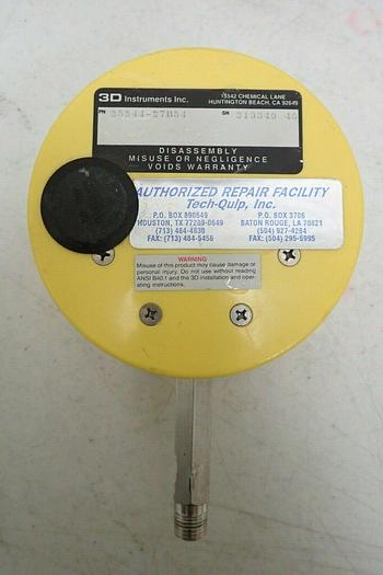 Used 3D Instruments 25544-27B54 Precision Direct-Drive 500 PSI Test Gauge