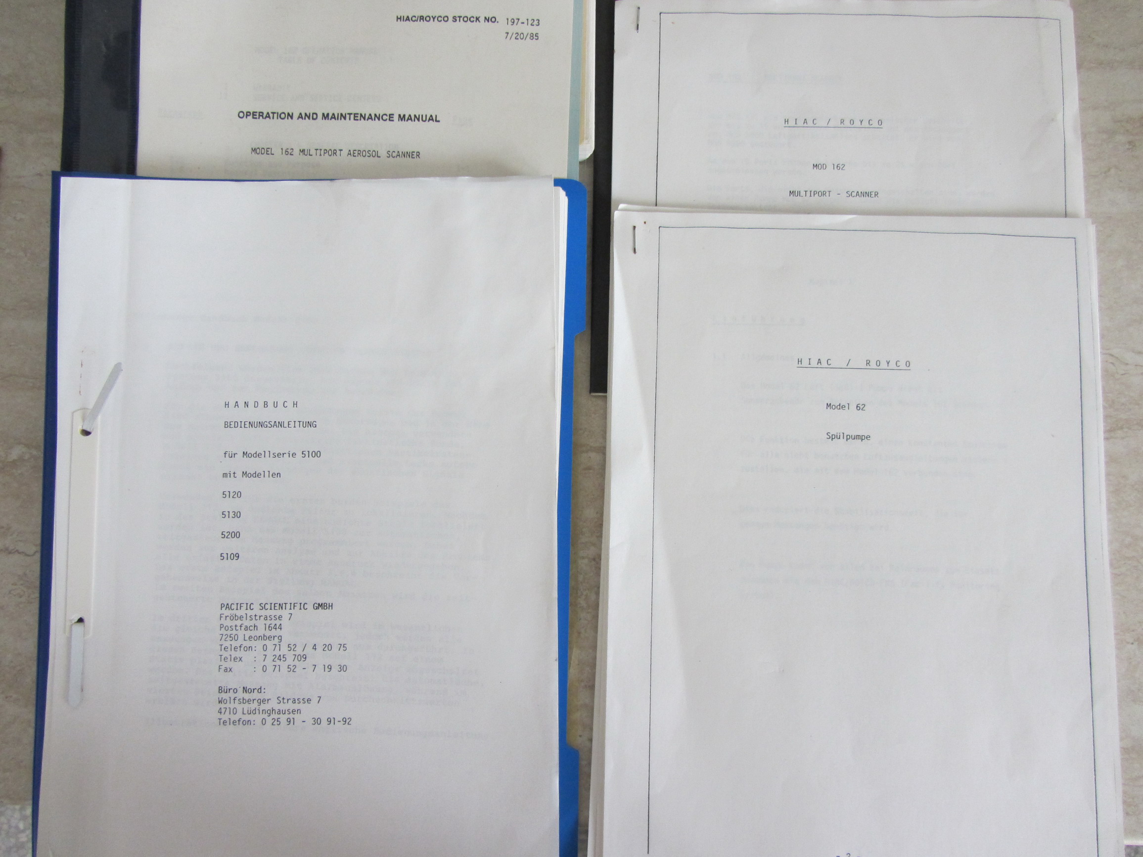 Used HIAC Model 5120 Particle Counter