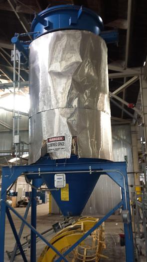 Used Dust Collector, Baghouse, 125 SF, 40" X 40" X 84", C/st #S740380