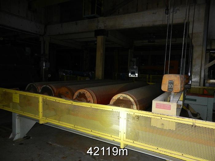 Used Beloit Reel, 185" Drum Face With Spools and Controls #42119