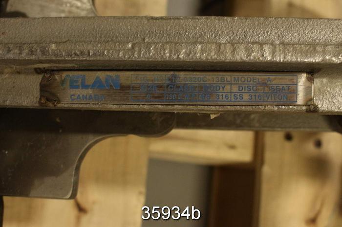 Used Velan 4" Hand Operated Knife Gate Valve #35934