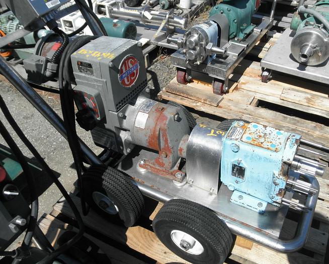 Used Pump, Positive, Waukesha, Mdl 030, S/st, 1 HP #S738290