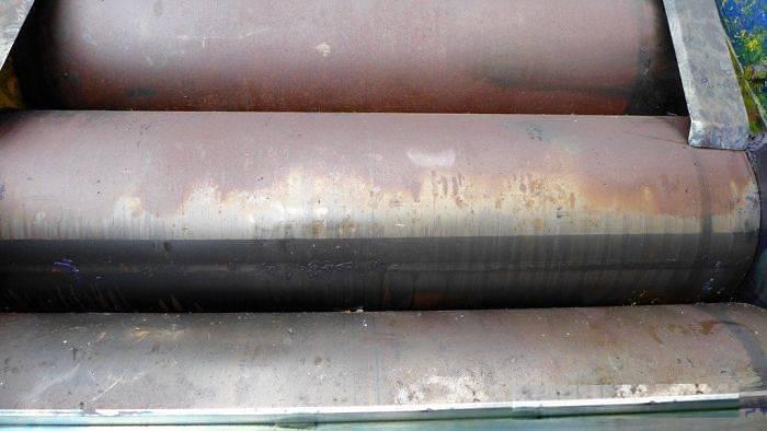 Used three-roll refiner