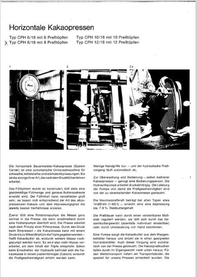 Gebraucht Kakaobutterpresse - 21132