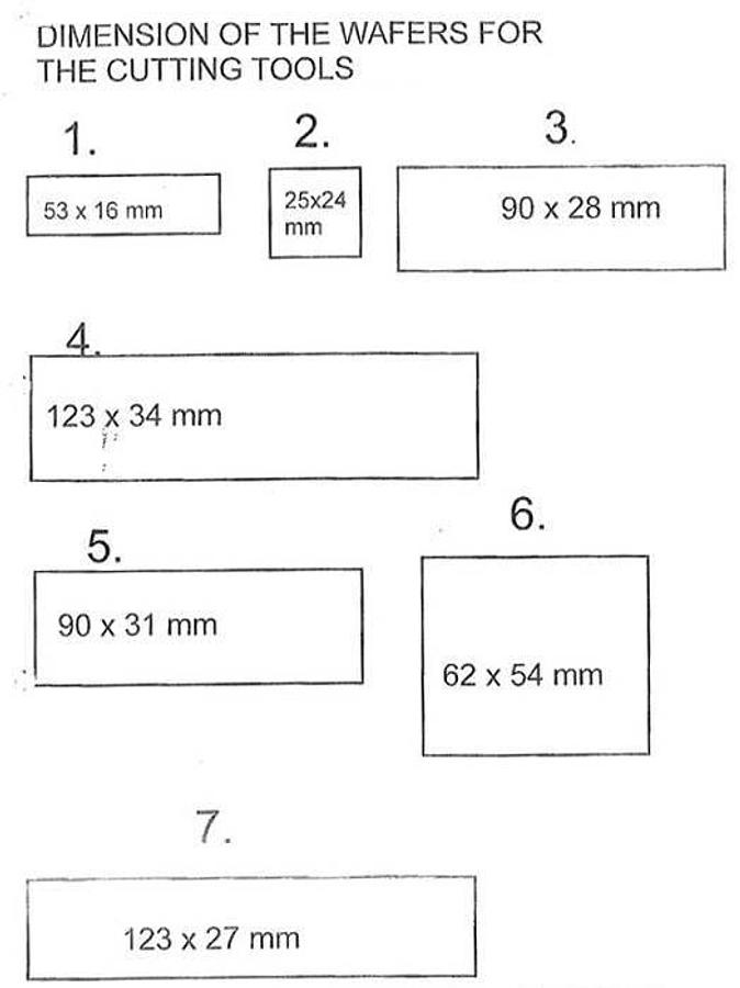 Gebraucht Waffelschneidemaschine für Waffelblätter - 28580