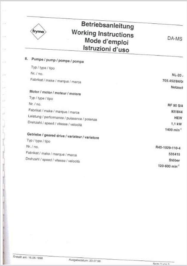 Gebraucht Kugelmühle für Schokolade - 28511