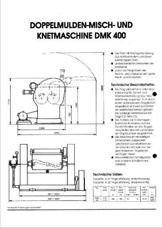 Gebraucht Doppel-Z-Kneter - 71507