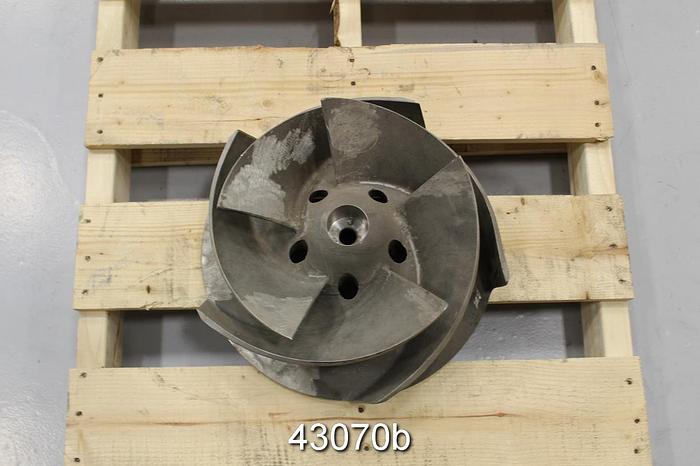 Used Sulzer APT 43-10 5-Vane 14.5" Diameter Stainless Steel Impeller #43070